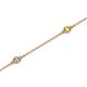 2 - Aizza 0.33 ctw Yellow Sapphire and Diamond (2.50 mm) Station Bracelet 