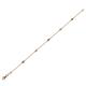 4 - Aizza 0.30 ctw Smoky Quartz and Diamond (2.50 mm) Station Bracelet 