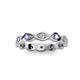 2 - Breanna 2.20 mm Tanzanite and Diamond Eternity Band 