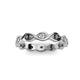 2 - Breanna 2.20 mm Black and White Diamond Eternity Band 