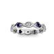 2 - Breanna 2.20 mm Blue Sapphire and Diamond Eternity Band 