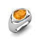 5 - Dianne 1.75 ct Pear Shape Citrine Women Solitaire Engagement Ring 