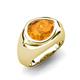 5 - Dianne 1.75 ct Pear Shape Citrine Women Solitaire Engagement Ring 