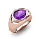 5 - Dianne 1.70 ct Pear Shape Amethyst Women Solitaire Engagement Ring 