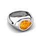 4 - Dianne 1.75 ct Pear Shape Citrine Women Solitaire Engagement Ring 