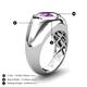 6 - Dianne 1.70 ct Pear Shape Amethyst Women Solitaire Engagement Ring 