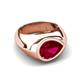 4 - Dianne 2.30 ct Pear Shape Created Ruby Women Solitaire Engagement Ring 
