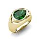 5 - Dianne 1.75 ct Pear Shape Created Emerald Women Solitaire Engagement Ring 