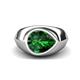 1 - Dianne 1.75 ct Pear Shape Created Emerald Women Solitaire Engagement Ring 
