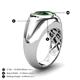 6 - Dianne 1.75 ct Pear Shape Created Emerald Women Solitaire Engagement Ring 