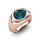 5 - Dianne 2.35 ct Pear Shape London Blue Topaz Women Solitaire Engagement Ring 