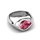 4 - Dianne 1.90 ct Pear Shape Pink Tourmaline Women Solitaire Engagement Ring 