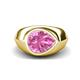 1 - Dianne 3.15 ct Pear Shape Pink Sapphire Women Solitaire Engagement Ring 