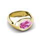4 - Dianne 3.15 ct Pear Shape Pink Sapphire Women Solitaire Engagement Ring 