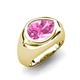 5 - Dianne 3.15 ct Pear Shape Pink Sapphire Women Solitaire Engagement Ring 