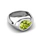 4 - Dianne 2.20 ct Pear Shape Peridot Women Solitaire Engagement Ring 