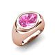 5 - Dianne 3.15 ct Pear Shape Pink Sapphire Women Solitaire Engagement Ring 