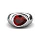 1 - Dianne 2.15 ct Pear Shape Red Garnet Women Solitaire Engagement Ring 