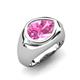 5 - Dianne 3.15 ct Pear Shape Pink Sapphire Women Solitaire Ring 