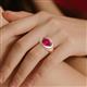 3 - Dianne 2.50 ct Pear Shape Ruby Women Solitaire Engagement Ring 