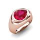 5 - Dianne 2.50 ct Pear Shape Ruby Women Solitaire Engagement Ring 