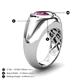 6 - Dianne 2.40 ct Pear Shape Rhodolite Garnet Women Solitaire Engagement Ring 