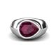 1 - Dianne 2.40 ct Pear Shape Rhodolite Garnet Women Solitaire Engagement Ring 