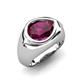 5 - Dianne 2.40 ct Pear Shape Rhodolite Garnet Women Solitaire Engagement Ring 