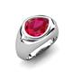 5 - Dianne 2.50 ct Pear Shape Ruby Women Solitaire Engagement Ring 