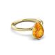 3 - Solina 1.83 ctw Pear Shape Citrine accented Lab Grown Diamond Hidden Halo Women Engagement Ring 