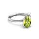 3 - Solina 2.28 ctw Pear Shape Peridot accented Lab Grown Diamond Hidden Halo Women Engagement Ring 