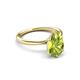 3 - Solina 2.28 ctw Pear Shape Peridot accented Lab Grown Diamond Hidden Halo Women Engagement Ring 