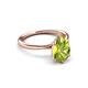 3 - Solina 2.28 ctw Pear Shape Peridot accented Lab Grown Diamond Hidden Halo Women Engagement Ring 