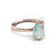 3 - Solina 1.03 ctw Pear Shape Opal accented Lab Grown Diamond Hidden Halo Women Engagement Ring 