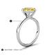 5 - Solina 2.58 ctw Pear Shape Created Yellow Sapphire accented Lab Grown Diamond Hidden Halo Women Engagement Ring 