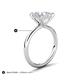 5 - Solina 2.13 ctw IGI Certified Princess Shape Lab Grown Diamond accented Lab Grown Diamond Hidden Halo Women Engagement Ring 