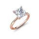 4 - Solina 2.13 ctw IGI Certified Princess Shape Lab Grown Diamond accented Lab Grown Diamond Hidden Halo Women Engagement Ring 