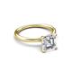 3 - Solina 2.13 ctw IGI Certified Asscher Shape Lab Grown Diamond accented Lab Grown Diamond Hidden Halo Women Engagement Ring 