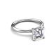 3 - Solina 2.13 ctw IGI Certified Asscher Shape Lab Grown Diamond accented Lab Grown Diamond Hidden Halo Women Engagement Ring 