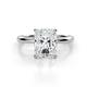 1 - Solina 3.14 ctw GIA Certified Radiant Shape Natural Diamond accented Lab Grown Diamond Hidden Halo Women Engagement Ring 