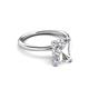3 - Solina 3.14 ctw GIA Certified Radiant Shape Natural Diamond accented Lab Grown Diamond Hidden Halo Women Engagement Ring 
