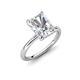 4 - Solina 3.14 ctw GIA Certified Radiant Shape Natural Diamond accented Lab Grown Diamond Hidden Halo Women Engagement Ring 