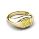 3 - Dianne 3.00 ct Emerald Shape Created Yellow Sapphire Women Solitaire Engagement Ring 