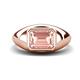 1 - Dianne 2.25 ct Emerald Shape Morganite Women Solitaire Engagement Ring 