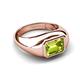 3 - Dianne 2.45 ct Emerald Shape Peridot Women Solitaire Engagement Ring 