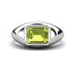 1 - Dianne 2.45 ct Emerald Shape Peridot Women Solitaire Engagement Ring 