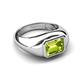 3 - Dianne 2.45 ct Emerald Shape Peridot Women Solitaire Engagement Ring 