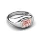 3 - Dianne 2.25 ct Emerald Shape Morganite Women Solitaire Engagement Ring 