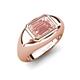 4 - Dianne 2.25 ct Emerald Shape Morganite Women Solitaire Engagement Ring 