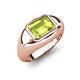 4 - Dianne 2.45 ct Emerald Shape Peridot Women Solitaire Engagement Ring 